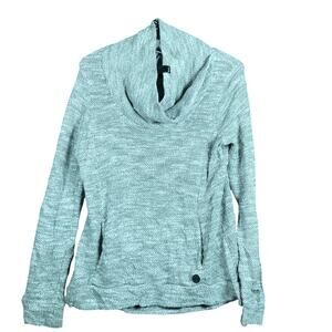 Bench Womens Sweatshirt Gray Cowl Neck Kangaroo Pocket Long Sleeve Small